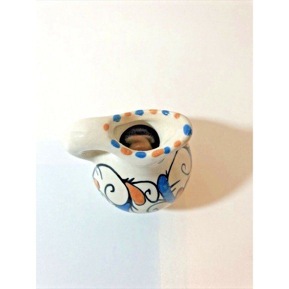 Vintage Glazed Pottery Vase of the Sarawak Tribe Malaysia 2.5" H - Picture 4 of 8